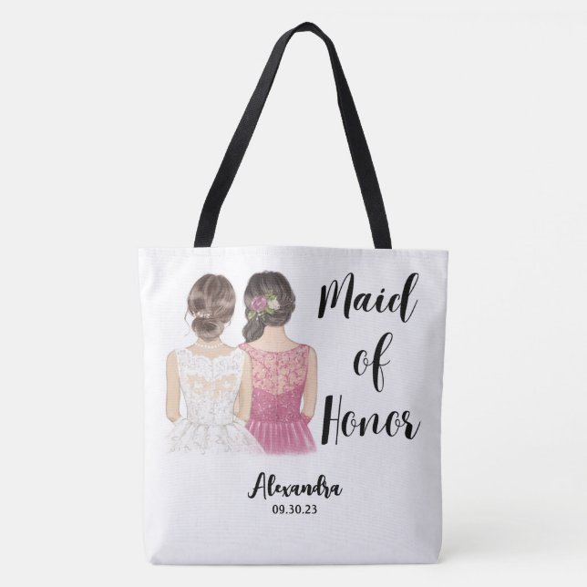 Personalised Maid of Honour Tote Bag (Front)