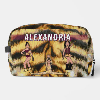 Personalised Majorette Dancer Maroon Tiger #2 Do Dopp Kit