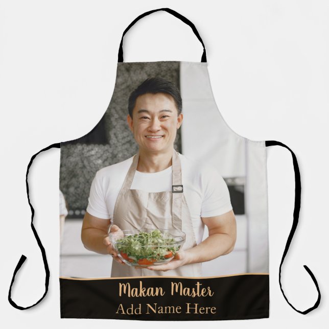 Personalised Makan Master All-Over Print Apron (Front)
