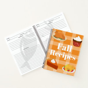 Personalised Make Your Own Fall Cook Book