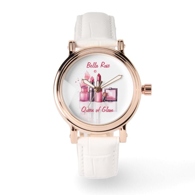 Personalised Makeup Artist Makeup Artist Gift Watch (Front)