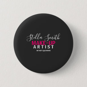 Personalised Makeup Artist Standard 6 Cm Round Badge