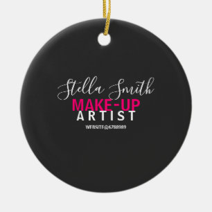 Personalised Makeup Artist Standard Ceramic Ornament