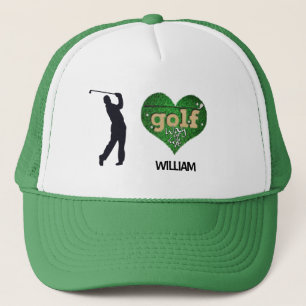 Personalised Male Silhouette GOLF Trucker Hat