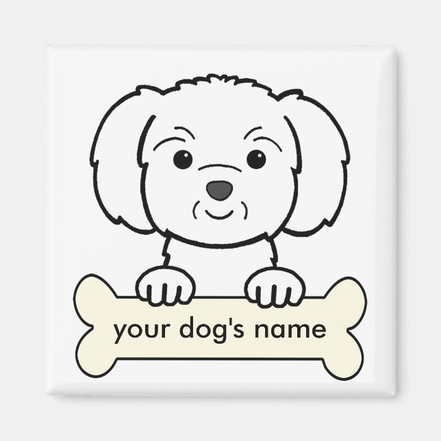 Personalised Maltese Magnet (Front)