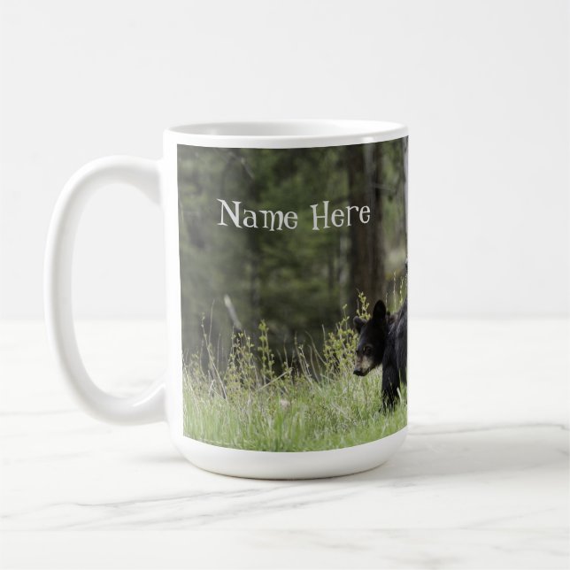 Personalised Mama and Cub Bear Coffee Mug Cup (Left)