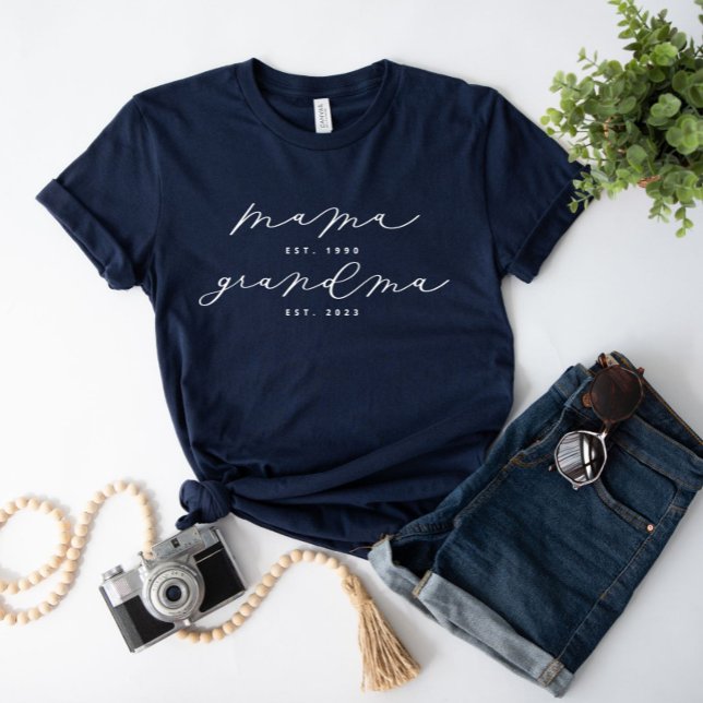 Personalised Mama/Grandma Cute Calligraphy Shirt (Creator Uploaded)