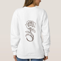 Personalised MAMA Rose Minimalist Crewneck Sweatsh