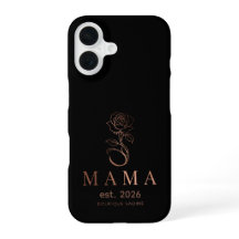 Personalised MAMA Rose Minimalist iPhone Case | Cu