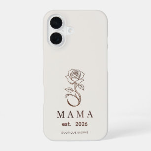 Personalised MAMA Rose Stone iPhone Case