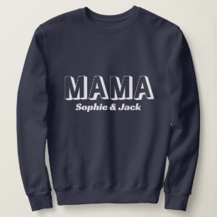 Personalised Mama Sweatshirt with Kid Names
