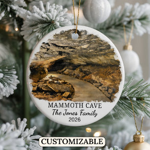 Personalised Mammoth Cave National Park, Kentucky Ceramic Ornament