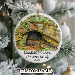 Personalised Mammoth Cave National Park, Kentucky Ceramic Ornament