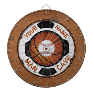 Personalised Man Cave Ideas Sports Theme Dart Dartboard