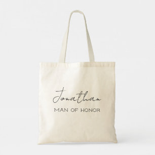 Personalised Man of Honour Tote Bag