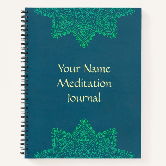 Personalised Mandala Meditation Journal (Front)