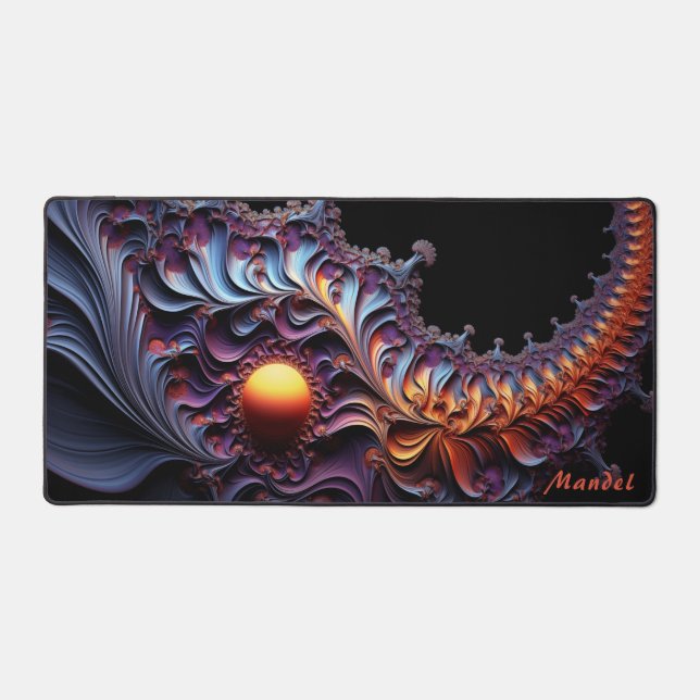 Personalised Mandelbrot Julia Set Desk Mat (Front)