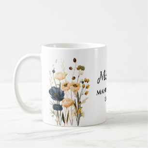 Personalised Manifestation Floral Coffee Mug