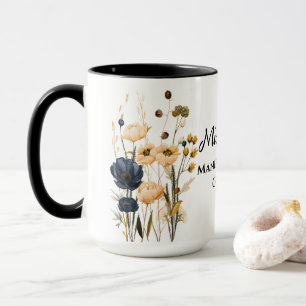 Personalised Manifestation Floral Mug
