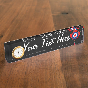 Personalised Maple Leaf Roundel Mod CANADA Nameplate