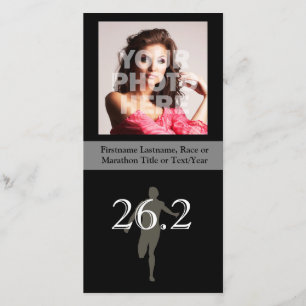 Personalised Marathon Runner 26.2 Keepsake Announcement