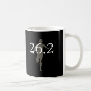 Personalised Marathon Runner 26.2 Keepsake Black Coffee Mug
