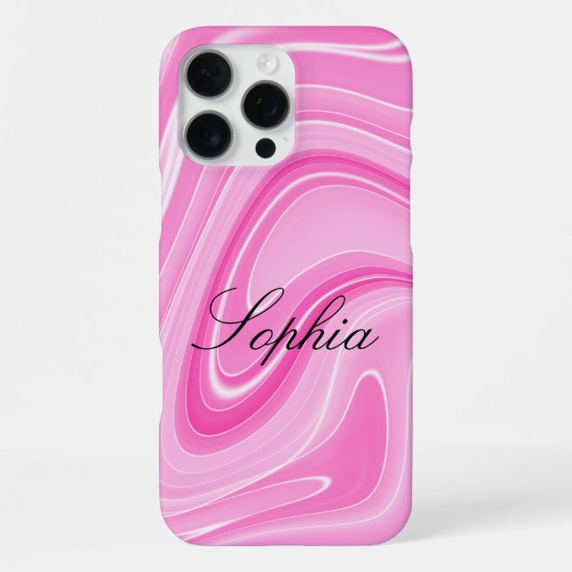 Personalised Marbel iPhone 16 Pro Max Case  (Back)