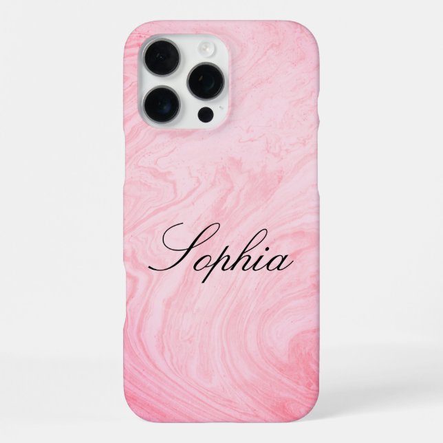  Personalised Marbel iPhone 16 Pro Max Case (Back)