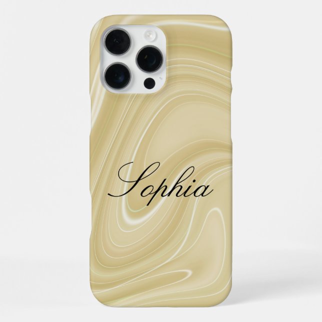 Personalised Marbel iPhone 16 Pro Max Case  (Back)