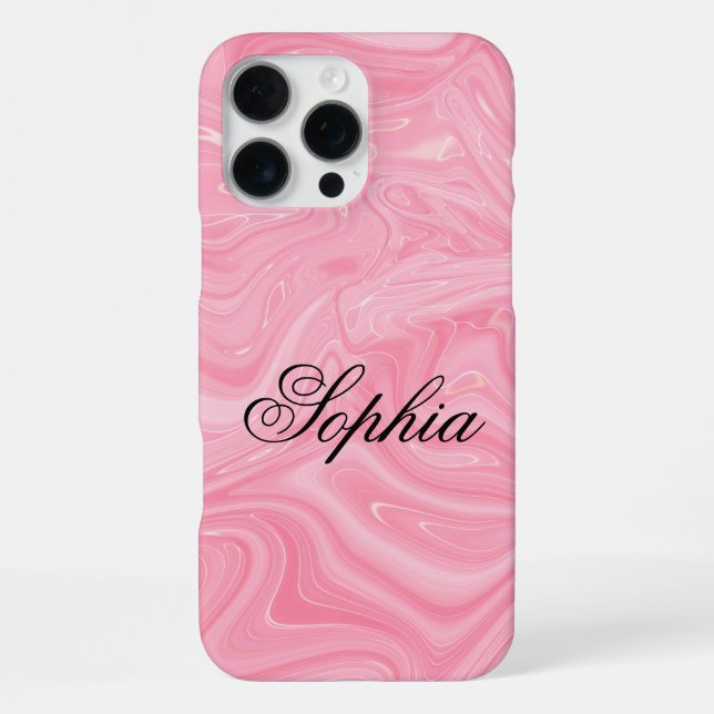  Personalised Marbel iPhone 16 Pro Max Case (Back)