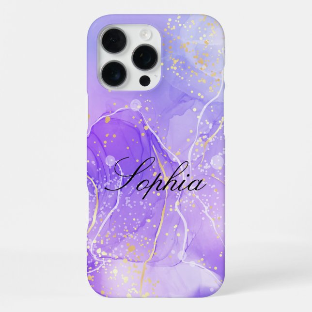 Personalised Marbel iPhone 16 Pro Max Case  (Back)