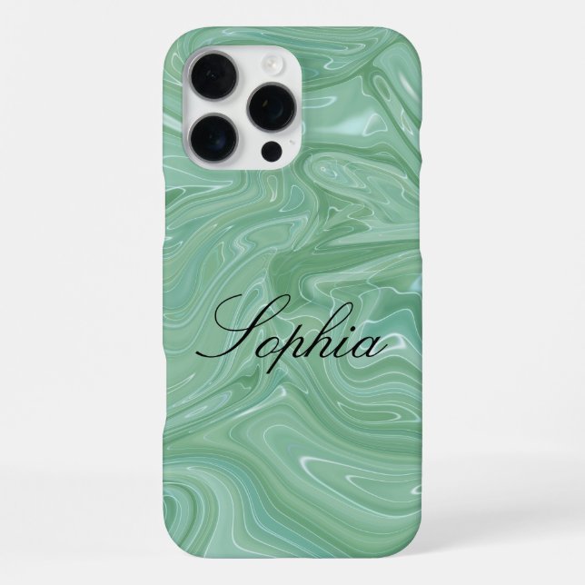  Personalised Marbel iPhone 16 Pro Max Case (Back)