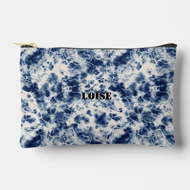 Personalised Marble Custom Zipper Pouch (Front)