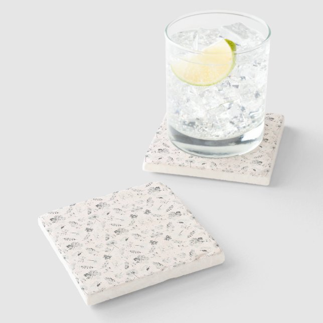 Personalised Marble Stone Coaster Set | Unique Déc (Side)