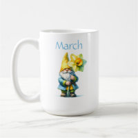 Personalised March Birth Month Garden Gnome