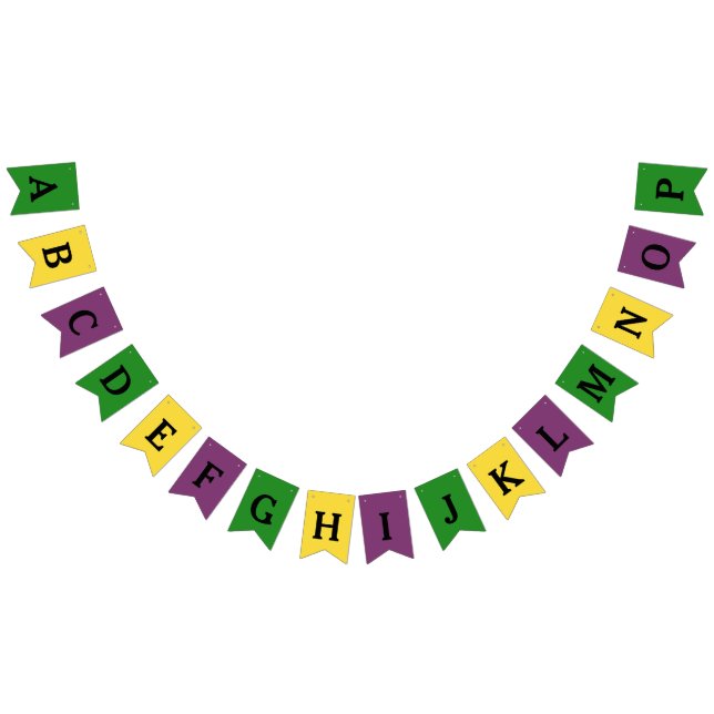 Personalised mardi gras banner (All)