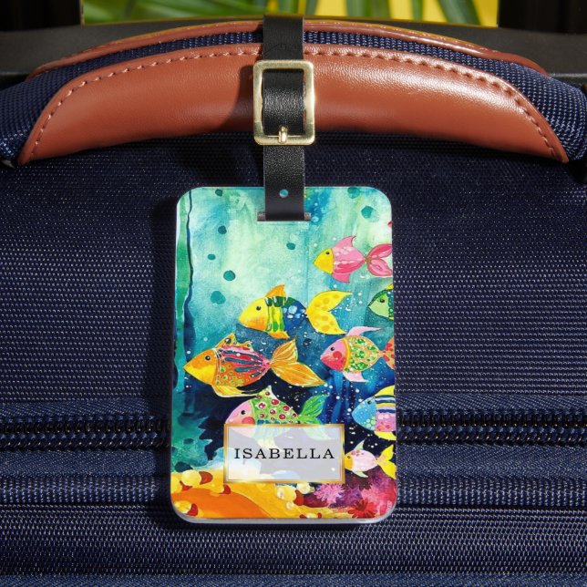 Personalised | Marine Life Luggage Tag (Front Insitu 2)
