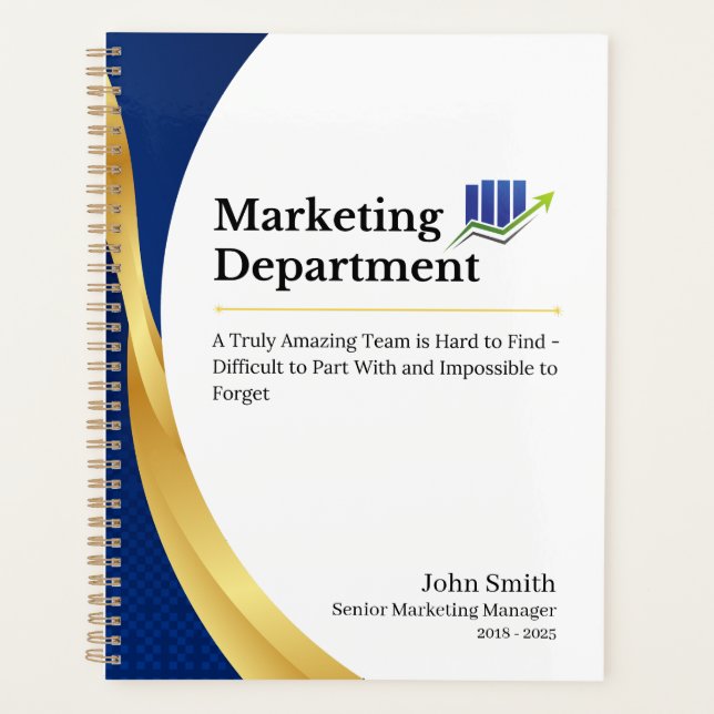 Personalised Marketing Department Planner (Front)