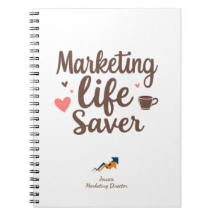 Personalised Marketing Life Saver Notebook