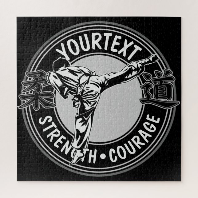 Personalised Martial Arts JUDO Japan Combat Sport Jigsaw Puzzle (Vertical)