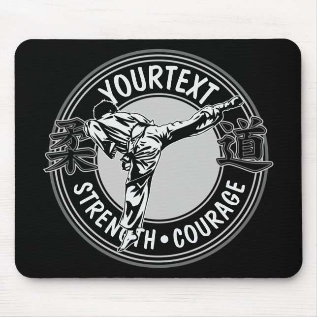 Personalised Martial Arts JUDO Japan Combat Sport Mouse Pad (Front)