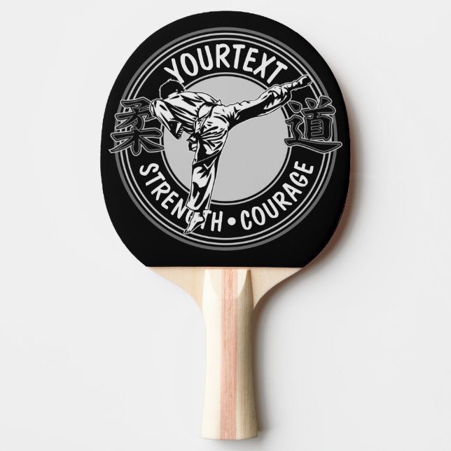 Personalised Martial Arts JUDO Japan Combat Sport  Ping Pong Paddle (Front)