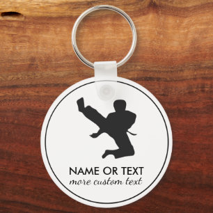 Personalised Martial Arts Karate Custom Name Key Ring