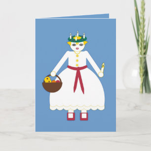 Personalised Martzkin St. Lucia Day Greeting Card