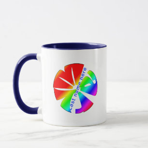 Personalised "Mary" Name Rainbow Coffee Mug