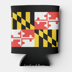 Personalised Maryland Flag Can Cooler