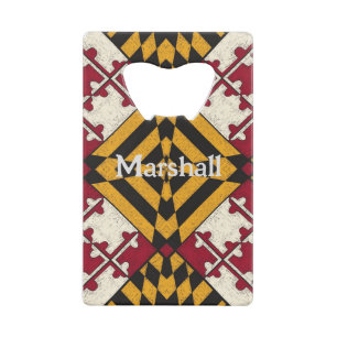 Personalised Maryland State Flag Bottle Opener