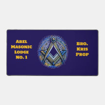 Personalised Masonic Desk Mat Gift for Mason