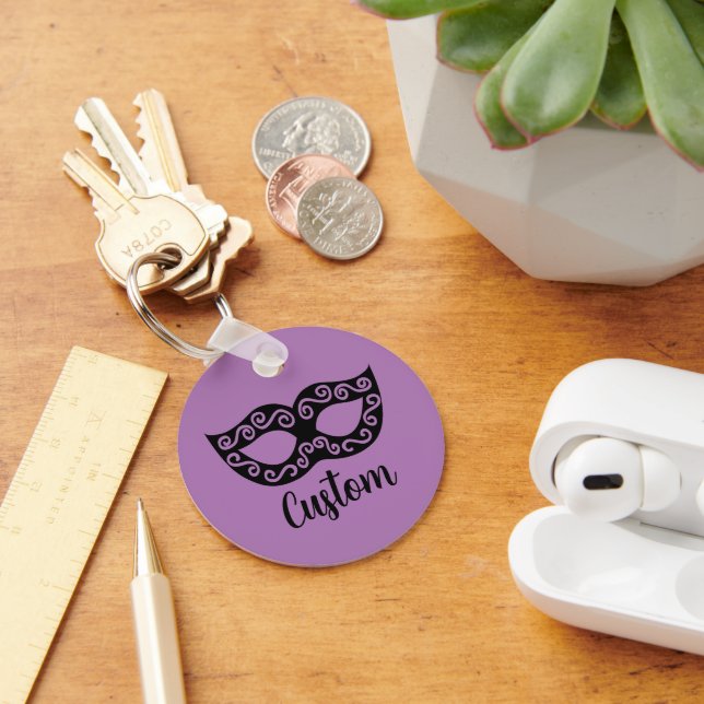 Personalised masquerade mask keychain (Desk)