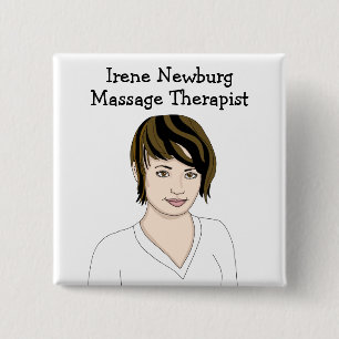Personalised Massage Therapist Identification     15 Cm Square Badge